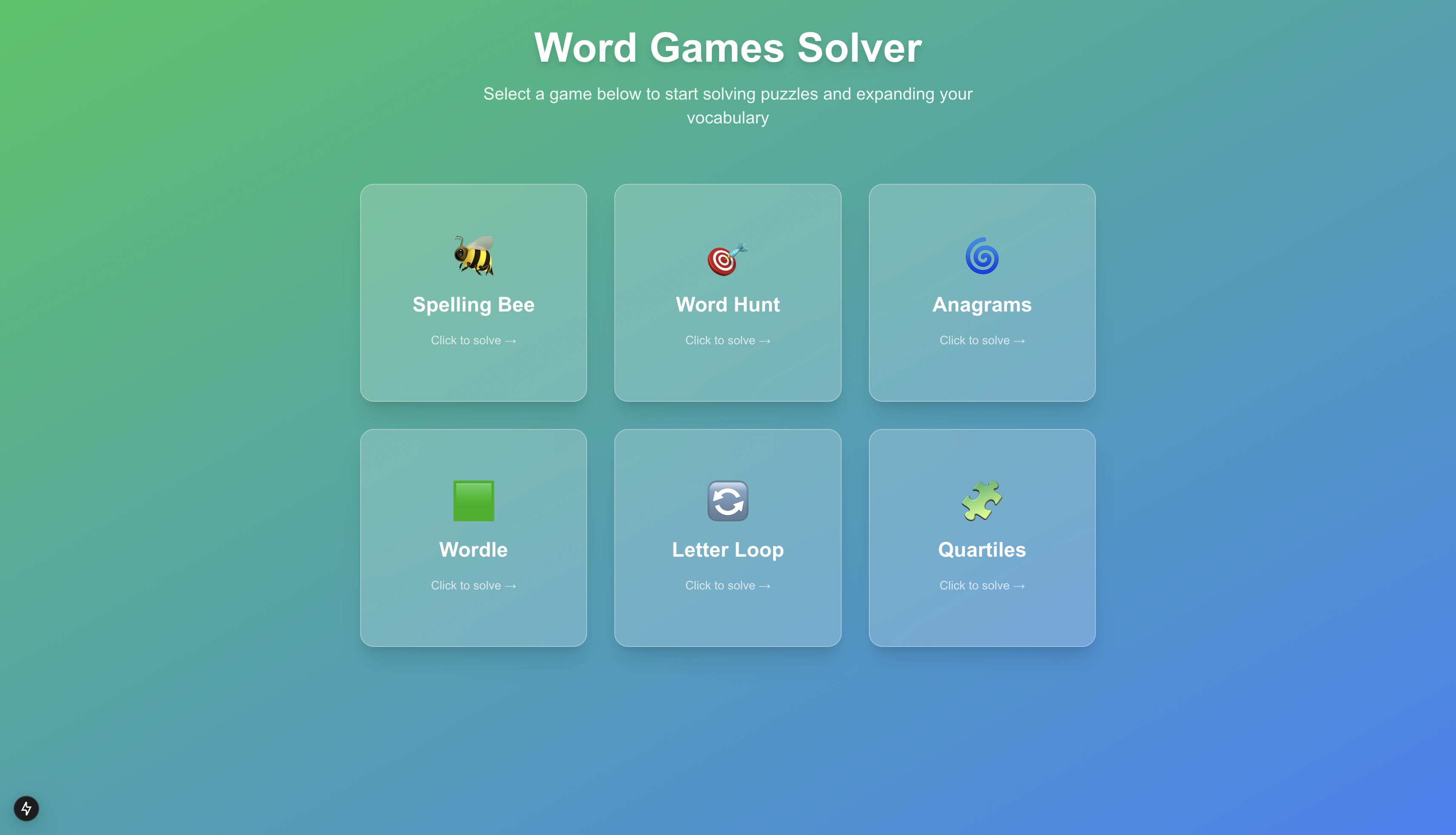 Word Games Solver